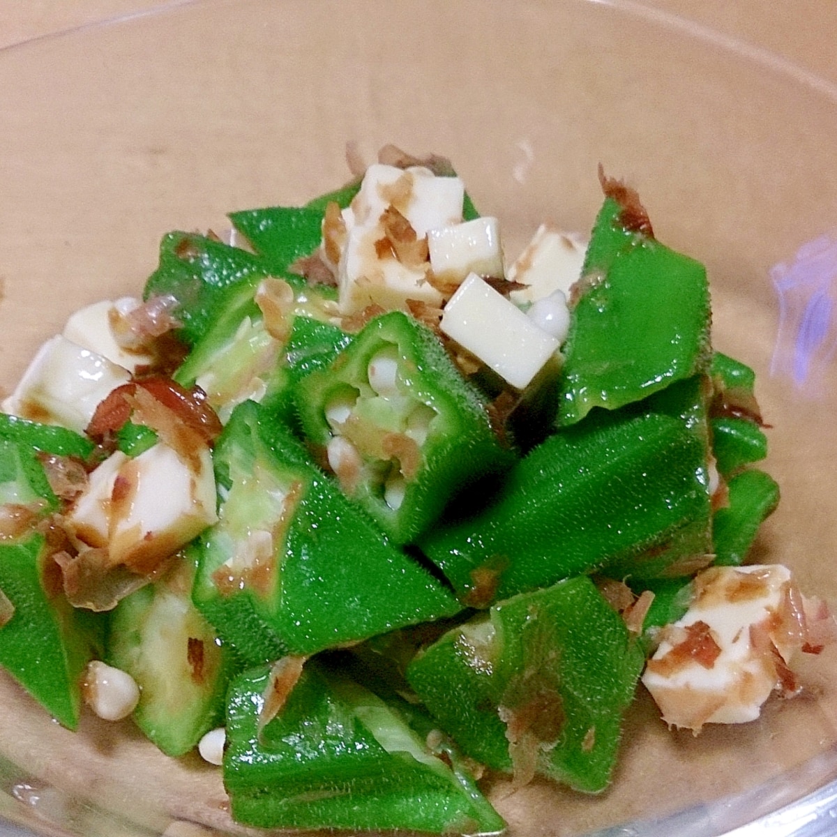 おくらとチーズのおかか合え レシピ 作り方 By ぼーずの母ちゃん 楽天レシピ